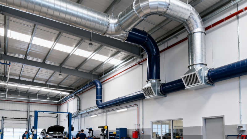 汽车车间排风管道案例1